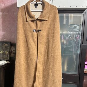 Elegant Tan Cape with Toggle Closure
